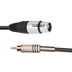 Câble XLR F -> RCA M