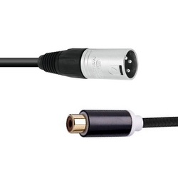 Câble XLR M -> RCA F