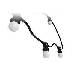 Guirlande guinguette led 10m blanc chaud